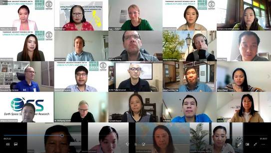 Screenshot of participants of a workshop video conference