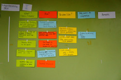 Wall of workshop results for mainstreaming DRM in 2018