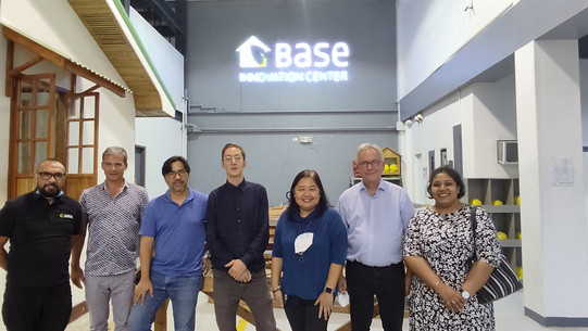 LIRLAP team visits the BASE Foundation workshop, which is testing bamboo as a building material for low-cost housing.