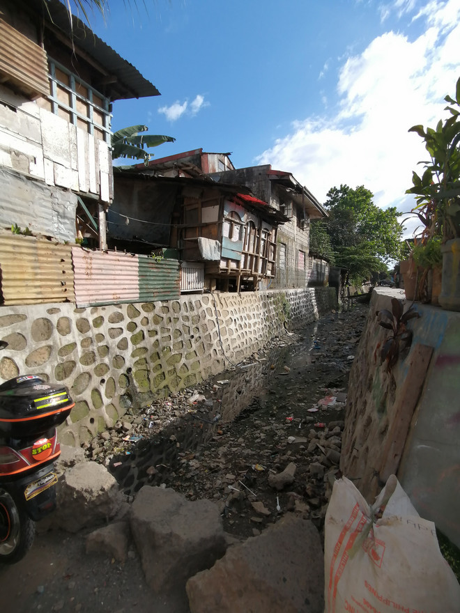 Old drains built in 1990s in Tumana, Marikina City in February 2020